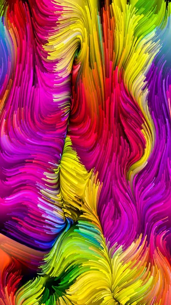 Колір Серії Русі Творче Розташування Рідкого Візерунка Фарби Концептуальної Метафори — стокове фото