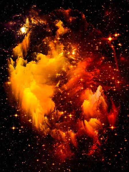 Dreams Space Series Composition Fractal Nebula Cosmic Background Metaphorical Relationship — Stock Photo, Image