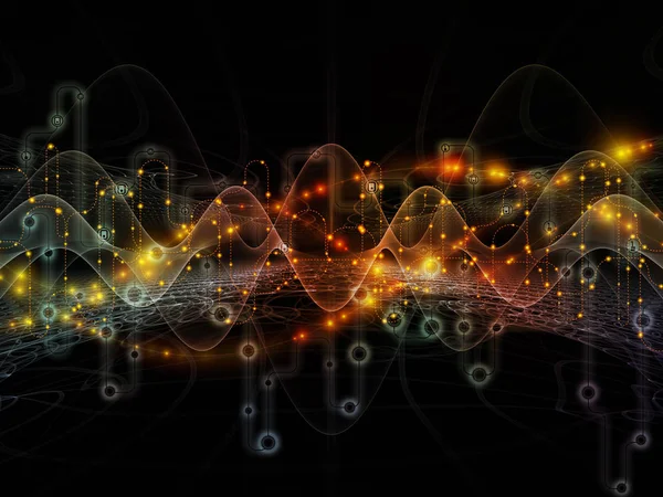 Serie Mundo Conectado Composición Visualmente Agradable Diagramas Red Símbolos Alta — Foto de Stock