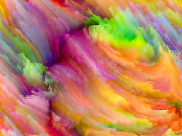 色织系列 数字绘画与分形云在动态背景和空间背景下的排列 — 图库照片