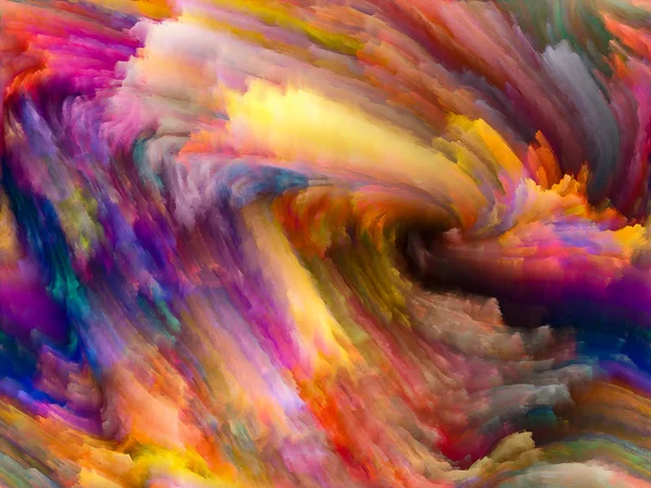 Doku Serisi Renk Dijital Boya Fraktal Bulutların Üstünde Dinamik Arka — Stok fotoğraf