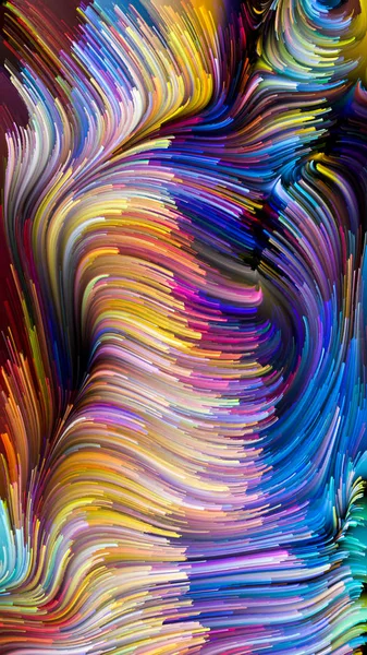 Color Motion Series Backdrop Design Liquid Paint Pattern Works Design — Stock Photo, Image