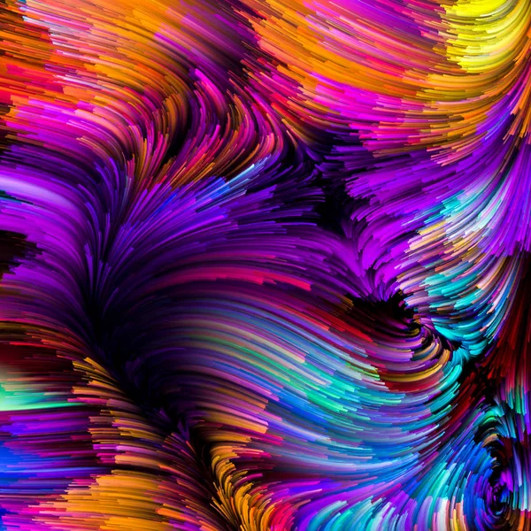 Serie Color Movimiento Disposición Creativa Del Patrón Pintura Líquida Como —  Fotos de Stock