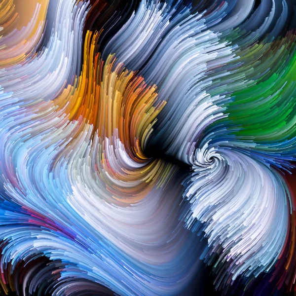 Kleur Beweging Serie Achtergrond Van Vloeibare Verf Patroon Het Gebied — Stockfoto