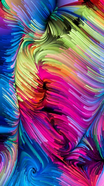 Serie Color Movimiento Diseño Compuesto Patrón Pintura Líquida Como Metáfora — Foto de Stock