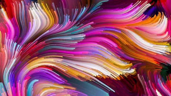 Serie Color Movimiento Composición Del Patrón Pintura Líquida Sobre Tema — Foto de Stock