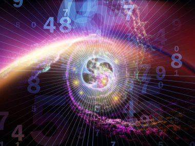 Matematik evren serisi. Basamak tasarlamak zemin ve öğeleri için alanı matematik, bilim, eğitim ve modern teknoloji üzerinde çalışır