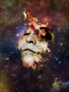 Sizin serisi Bulutsusu. Tasarım alanı Bulutsusu ve kadın portre algı, hayal gücü, iç dünya ve insan aklının konusunda bir metafor olarak oluşan