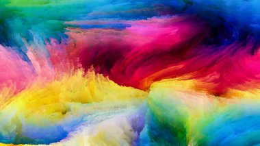 Hareket içinde renk serisi. Akan boya desen tasarım, yaratıcılık ve hayal gücü ekranlar ve mobil cihazlar için duvar kağıdı olarak kullanmak için bu konuda etkileşimi