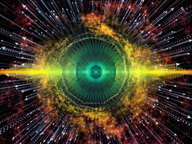 Dalga fonksiyonu serisi. Soyut renkli sinüs titreşimler, ışık ve fraktal öğeleri uygun projeler üzerinde ses ekolayzer, müzik için oluşan spektrum ve kuantum olasılık