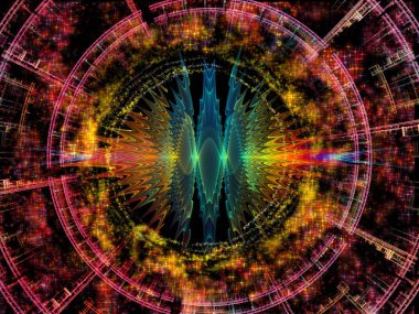 Dalga fonksiyonu serisi. Renkli sinüs titreşimlerin görsel açıdan hoş kompozisyon, ışık ve fraktal elemanları inşaat üstünde ses ekolayzer, için müzik spektrum ve kuantum olasılık