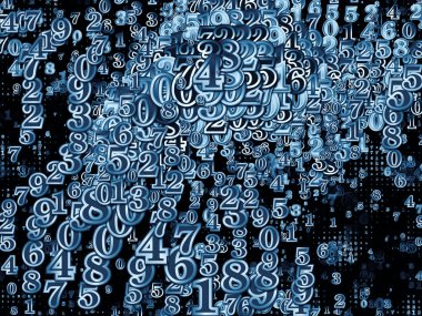 Numara dünya serisi. Basamak ve fraktal öğeleri konu bilim, eğitim ve modern teknoloji