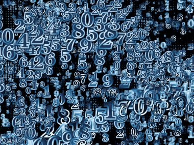 Dünya kupası. Bilim, eğitim ve modern teknoloji konularında rakamlardan ve fraktal elementlerden oluşan soyut tasarım