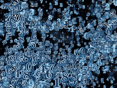 Dünya kupası. Bilim, eğitim ve modern teknoloji konularında rakamlardan ve fraktal elementlerden oluşan soyut tasarım