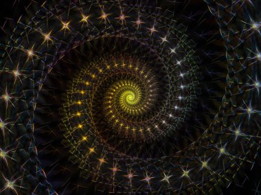 Sarmal geometri serisi. İplik girdap matematik, geometri ve bilim konusunda fraktal unsurların etkileşimi