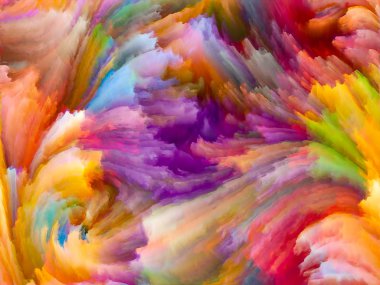 Doku serisi renk. Dinamik arka planlar ve boyutlu arka planında konuda dijital boya ve fraktal bulutlar bileşimi