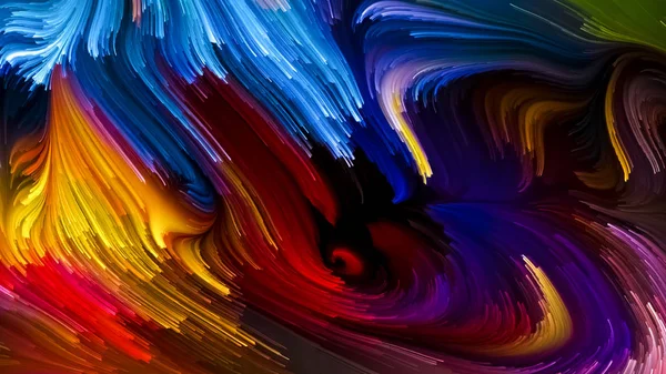 Serie Color Movimiento Composición Del Patrón Pintura Líquida Sobre Tema — Foto de Stock