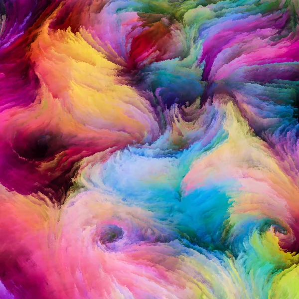 Hareket Içinde Renk Serisi Akan Boya Desen Tasarım Yaratıcılık Hayal — Stok fotoğraf