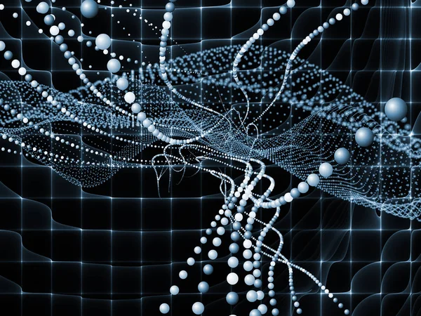 Geometria Série Tecnologia Concepção Fundo Estruturas Fractais Tecnológicas Sobre Ciência — Fotografia de Stock