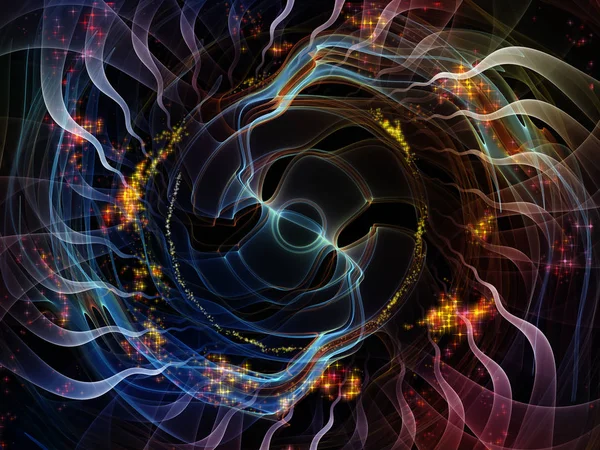 Wave Function Series Abstract Composition Colored Sine Vibrations Light Fractal — Stock Photo, Image