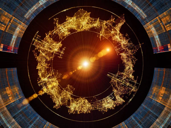 Kuralına Göre Serisi Tasarım Basamak Bilim Bilgi Teknoloji Matematik Konusunda — Stok fotoğraf