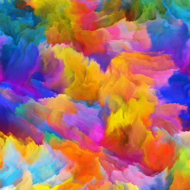 Drama of Colors serisi. Tasarım, yaratıcılık ve hayal gücü üzerine bir metafor olarak sanal tuvalden oluşan tasarım