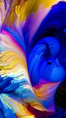Color In Motion serisi. Tasarım, yaratıcılık ve hayal gücü konularındaki tasarımınızı tamamlamak için ekran ve aygıtlar için duvar kağıdı olarak kullanacağınız sıvı boya kalıbının arkaplanı