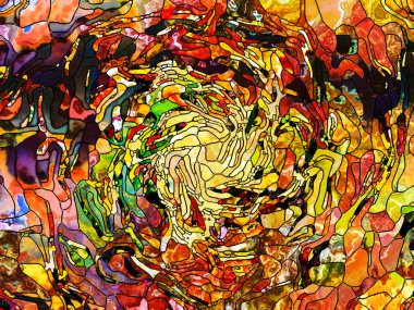 Kurşunlu cam desen serisi. Sanat, Uzay Bölümü ve tasarım projelerde kullanılmak üzere vitray kavramı çalışmanın arka plan yaptı