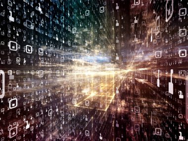 Dijital City serisi. Üç boyutlu Fraktallar ve bilgisayarlar, bilim, sanal gerçeklik ve modern teknoloji konu numaralarını düzenleme