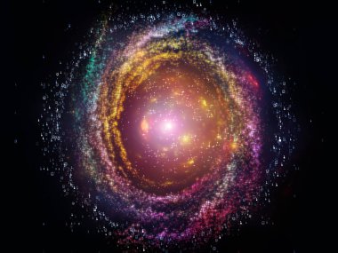 Matematik evren serisi. Soyut tasarım basamak ve öğeleri konu alan matematik, bilim, eğitim ve modern teknoloji