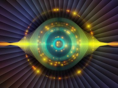 Dalga fonksiyonu serisi. Renkli sinüs titreşimler, ışık ve fraktal öğeleri ses ekolayzer, müzik projelerde için uygun bir zemin olarak spektrum ve kuantum olasılık