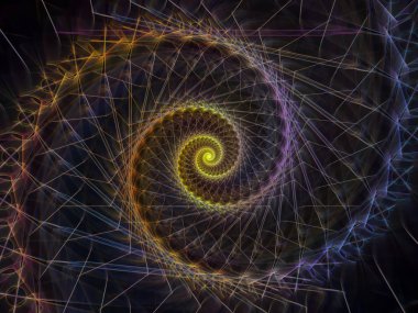 Sarmal geometri serisi. İplik girdap matematik, geometri ve bilim konusunda fraktal unsurların etkileşimi