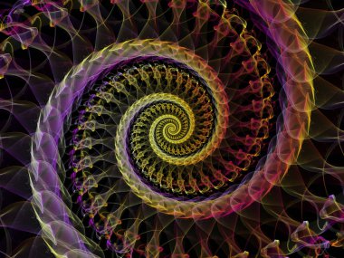 Sarmal geometri serisi. Fraktal öğeleri matematik, geometri ve bilim konusunda iplik girdap fon