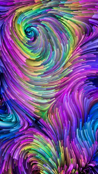 Серия Color Motion Взаимодействие Жидкого Рисунка Краски Тему Дизайна Творчества — стоковое фото