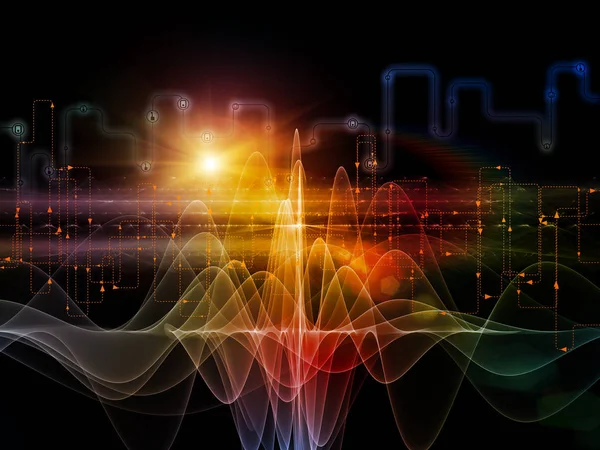 Connected World series. Backdrop of  network diagrams , hi-tech symbols and fractal patterns  to complement designs on the subject of modern technology, education and computer communications