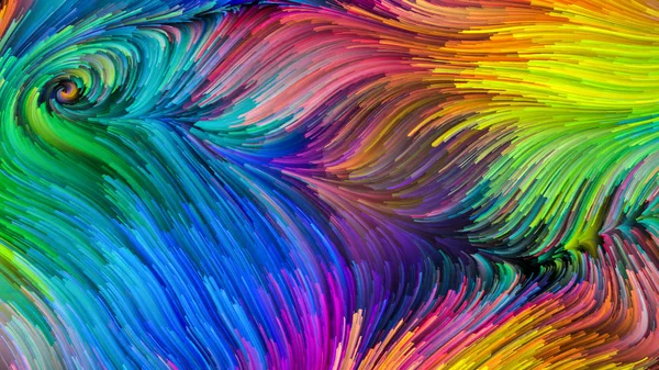 Serie Color Movimiento Diseño Compuesto Patrón Pintura Líquida Como Metáfora — Foto de Stock