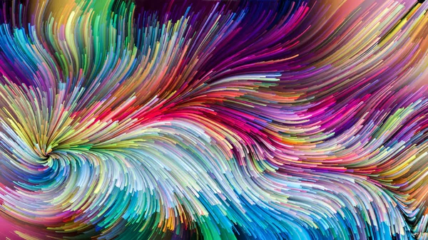Kleur Motion Serie Artistieke Abstractie Samengesteld Uit Vloeibare Verf Patroon — Stockfoto