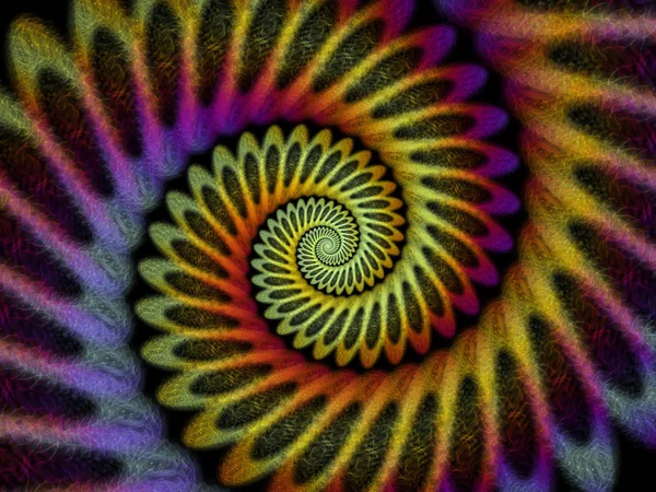 Спиральная Геометрия Предпосылки Контекст Design Spinning Vortex Fractal Elements Subject — стоковое фото