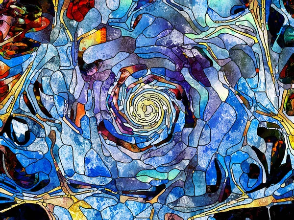 Kurşunlu cam desen serisi. Vitray kavramı kompozisyon çalışma sanat, Uzay Bölümü ve tasarım projeleri için