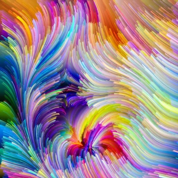 Série Color Motion Cenário Visualmente Atraente Feito Estrias Tinta Vibrante — Fotografia de Stock