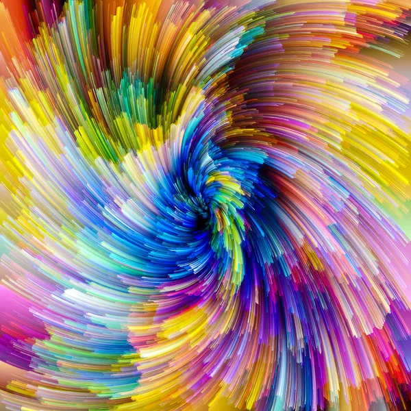 Hareket serisi renk. Konu, yaratıcılık, hayal gücü, sanat ve tasarım için çizgiler canlı boya yaratıcı düzenleme