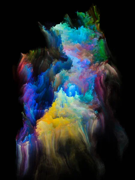 Geçersiz dizi Adası. Dijital boya resim, illüstrasyon ve tasarım ile ilgili projelerde uygun kümeleri soyut kompozisyon