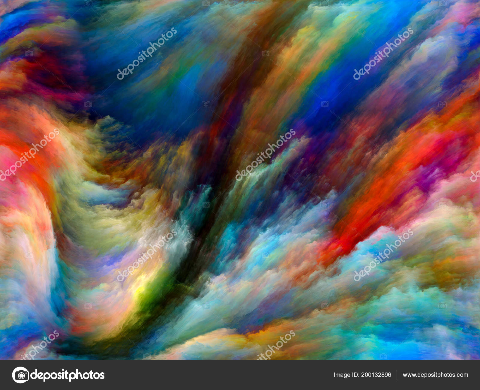 Design Made Of Colorful Paint In Motion On Canvas To Design Made Of Colorful Paint In Motion On Canvas To