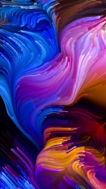 Color In Motion serisi. Tasarım, yaratıcılık ve hayal gücü üzerine bir metafor olarak sıvı boya deseninden oluşan tasarım, ekranlar ve cihazlar için duvar kağıdı olarak kullanılacak.