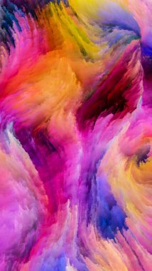 Hareket içinde renk serisi. Akan boya desen tasarım, yaratıcılık ve hayal gücü ekranlar ve mobil cihazlar için duvar kağıdı olarak kullanmak için bu konuda zemin