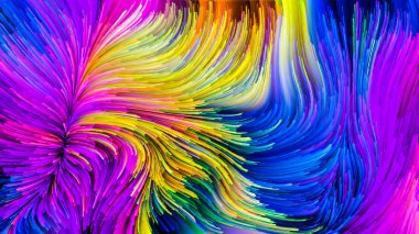 Hareket içinde renk serisi. Akan boya desen tasarım, yaratıcılık ve hayal gücü ekranlar ve mobil cihazlar için duvar kağıdı olarak kullanmak için projeler için uygun aranjman