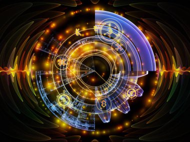 Astral kızdırma serisi. Kutsal Geometri çizgiler, Astroloji sembolleri ve ışıklar, maneviyat, büyü ve Tasavvuf konuda kompozisyon