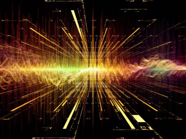 Dalga fonksiyonu serisi. Renkli sinüs titreşimler, ışık ve fraktal öğeleri ses ekolayzer, müzik projelerde için uygun bir zemin olarak spektrum ve kuantum olasılık