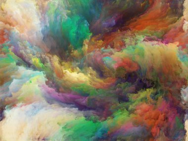 Soyut renk serisi. Renkli boya kullanmak için tuval üzerine hareket projeleri sanat, yaratıcılık ve hayal gücü ile sanatsal arka plan yaptı