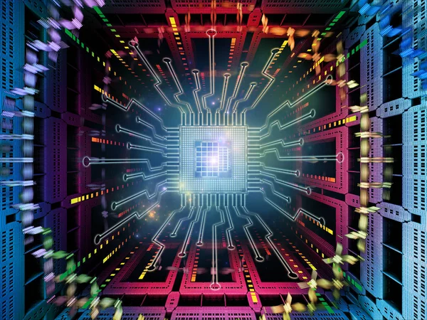 Boyutlar serisinin yapısı. Fraktal, matematiksel ve geometrik elementlerin bilim, eğitim ve modern teknoloji konularındaki 3D çizimi